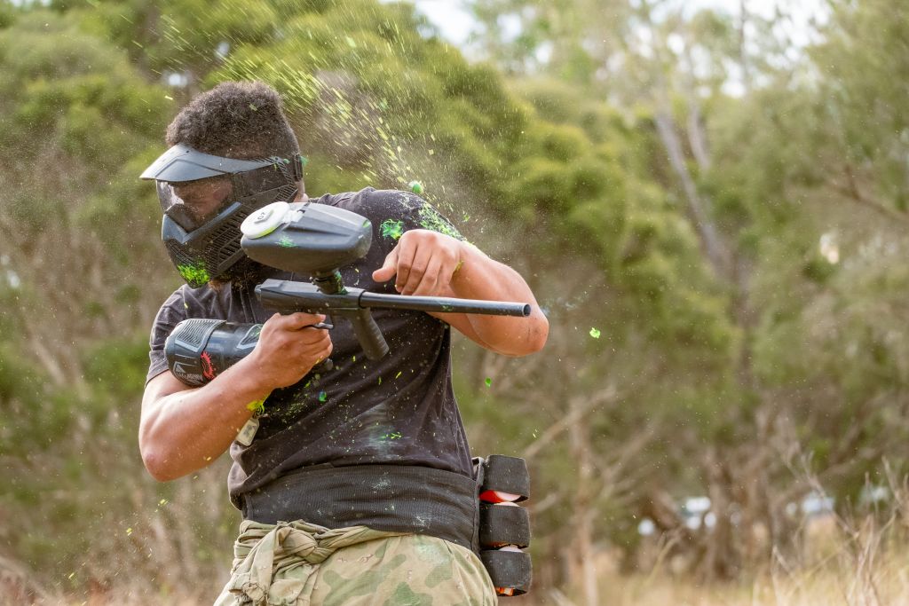 Does getting hit by a paintball sting?